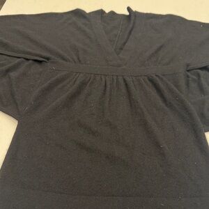 Chic Black Women's Poncho cashmere black, See measurements.